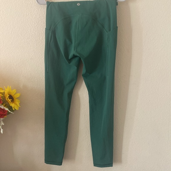 Lululemon green leggings. They have pockets. Never been worn. - Picture 3 of 4
